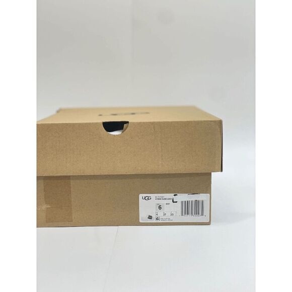 UGG Women's Maxi Slide Logo Sandals - White 6 - Picture 8 of 10